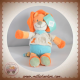 TEX SOS DOUDOU LION ORANGE TSHIRT GRIS ELEPHANT CORPS BLEU
