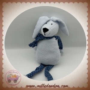 BOUT'CHOU MONOPRIX SOS DOUDOU LAPIN BLEU ECHARPE ETOILES