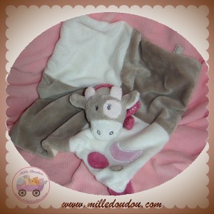 NOUKIE'S SOS DOUDOU VACHE PLAT BLANC GRIS LUNE TIDOU