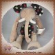 MOULIN ROTY SOS DOUDOU ELEPHANT LES ZAZOUS GRIS MARRON 34 CM