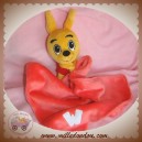 WALIBI SOS DOUDOU KANGOUROU ORANGE PLAT MOUCHOIR ROSE