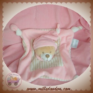 CMP SOS DOUDOU OURS BEIGE PLAT ROSE RAYE BEIGE MES PETITS CAILLOUX