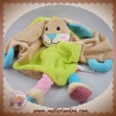 MBW MINIFEET SOS DOUDOU LAPIN PLAT BEIGE VERT BLEU