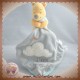 DISNEY NICOTOY SOS DOUDOU WINNIE L'OURSON MOUCHOIR GRIS NUAGE ETOILES