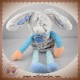 DOUDOU ET COMPAGNIE SOS LAPIN FOURRURE GRIS CHINE LES CHOUPIDOUX DC2764