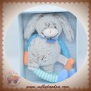 DOUDOU ET COMPAGNIE SOS LAPIN FOURRURE GRIS CHINE LES CHOUPIDOUX DC2764