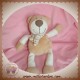 CP INTERNATIONAL SOS DOUDOU OURS BEIGE ECRU ECHARPE KAKI 20 cm