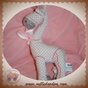 TAPE A L'OEIL SOS DOUDOU GIRAFE ROSE A POINT GRIS HOCHET