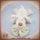 BABYNAT BABY NAT SOS DOUDOU CHIEN BLANC ALLONGE MOUCHOIR ECRU