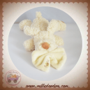BABYNAT BABY NAT SOS DOUDOU CHIEN BLANC ALLONGE MOUCHOIR ECRU
