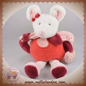 DOUDOU ET COMPAGNIE SOS SOURIS CLEMENTINE BLANCHE ET ROSE EVEIL HOCHET DC2613