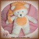 GIPSY SOS DOUDOU OURS ECRU BONNET ORANGE