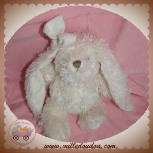 LOUISE MANSEN SOS DOUDOU LAPIN ECRU BLANC NOEUD OREILLE