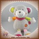 TIGEX SOS DOUDOU OURS GRIS ORANGE HOCHET