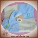 GIPSY SOS DOUDOU OURS BEIGE PLAT BLEU ECRU NOEUD POMMIER