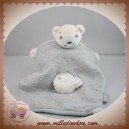 KALOO SOS DOUDOU OURS PLAT RAYE GRIS BLEU POISSON ZEN