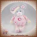 GIPSY DOUDOU SOURIS GRISE MUSICAL POMME ROSE SOS