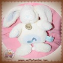 BABYNAT SOS DOUDOU LAPIN BLANC POIL MUSICAL BLEU