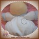 KALOO SOS DOUDOU CHAT BOULE BLANC RAYE BLEU ENFANT 27 CM