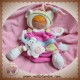 DOUDOU ET COMPAGNIE POUPEE MARIONNETTE BOUILLES EVEIL ROSE CHAT