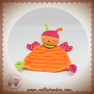 BABYSUN BABY SUN SOS DOUDOU PAPILLON COCCINELLE PLAT ORANGE ROSE