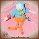 MOULIN ROTY SOS DOUDOU LAPIN PINPIN BICYCLETTE BLEU ORANGE