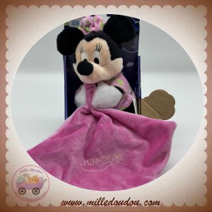 DISNEY NICOTOY SOS DOUDOU MINNIE SOURIS ASSIS MOUCHOIR ROSE FLUORESCENT