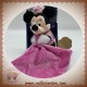 DISNEY NICOTOY SOS DOUDOU MINNIE SOURIS ASSIS MOUCHOIR ROSE FLUORESCENT