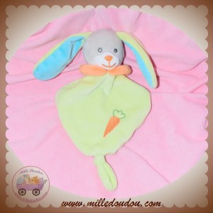 SUPER U SOS DOUDOU LAPIN GRIS CORPS PLAT VERT CAROTTE