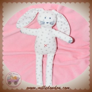 PETIT BATEAU SOS DOUDOU LAPIN BLANC ETOILE BLEU MARINE