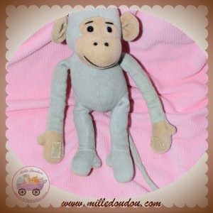 AJENA SOS DOUDOU SINGE POPI GRIS NU NOUNOURS 24 cm