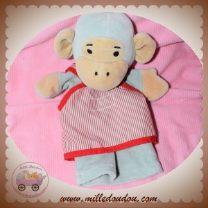 AJENA SOS DOUDOU SINGE POPI GRIS MARIONNETTE