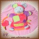 DOUDOU ET COMPAGNIE SOS SOURIS MARIONNETTE ROSE VIOLET ORANGE ZIGZAG DC2560