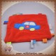 CARREBLANC SOS DOUDOU MOUCHOIR PLAT ROUGE VOITURE BLEU ETIQUETTES