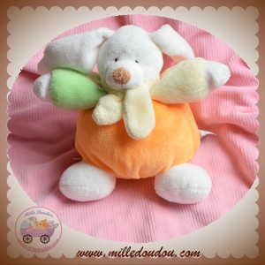 LASCAR SOS DOUDOU LAPIN BLANC BOULE JAUNE VERT