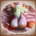 HAPPY HORSE SOS DOUDOU ELEPHANT BEIGE GRIS ROSE LAINE