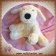 ENESCO SOS DOUDOU CHIEN ECRU ASSIS TRUFFE NOIRE