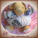 KALOO SOS DOUDOU LAPIN BEIGE BOULE ROSE OISEAU FLEUR BOHEME