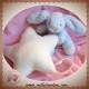 JELLYCAT SOS DOUDOU LAPIN BLEU ETOILE BLANCHE MUSICAL