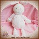 NOUNOURS SOS DOUDOU LAPIN CORPS ROSE BLANC COEUR