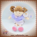 DOUDOU ET COMPAGNIE SOS POUPEE FILLE ROBE MAUVE CUPCAKE MIAM