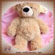 AURORA MONOPRIX SOS DOUDOU OURS BOUCLETTE BEIGE MARRON