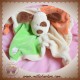 LASCAR SOS DOUDOU CHIEN MARRON PLAT ECRU ORANGE VERT