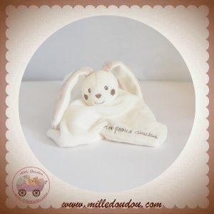 KIMBALOO SOS DOUDOU LAPIN PLAT GRIS TAUPE 1er DOUDOU