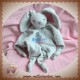 BACTIVIT ENFANT SOS DOUDOU LAPIN GRIS PLAT NOEUD RAYE