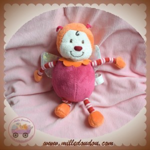 CARREBLANC SOS DOUDOU COCCINELLE ORANGE VIOLET ROSE