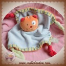 BEBE 9 SOS DOUDOU CHAT ORANGE PLAT BLEU NOEUD RAYE