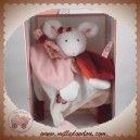 DOUDOU ET COMPAGNIE SOS SOURIS CLEMENTINE BLANCHE ET ROSE PLAT DC2614