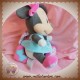 DISNEY SOS DOUDOU SOURIS MINNIE ROBE BLEU MUSICAL COEUR ROSE