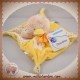 MOTS D'ENFANTS SOS DOUDOU POUSSIN CANARD PLAT JAUNE ETOILES